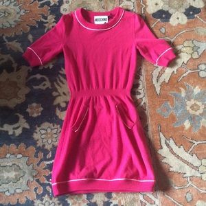 Moschino Hot Pink Sweater Dress